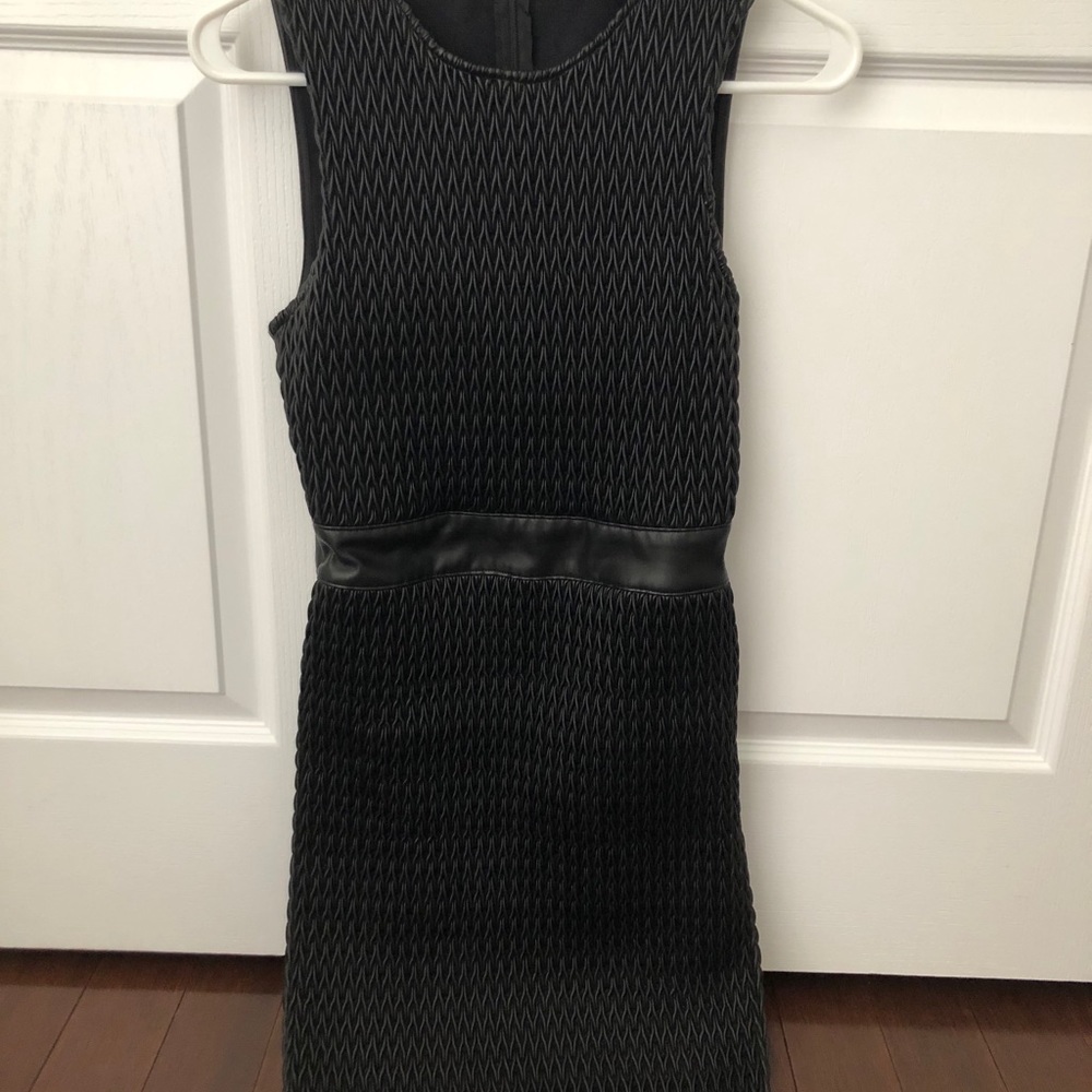 Leather patterned dress